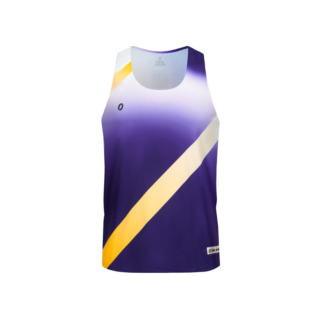 One Running Men's Victory Speed Tech Singlet (Obsidian)