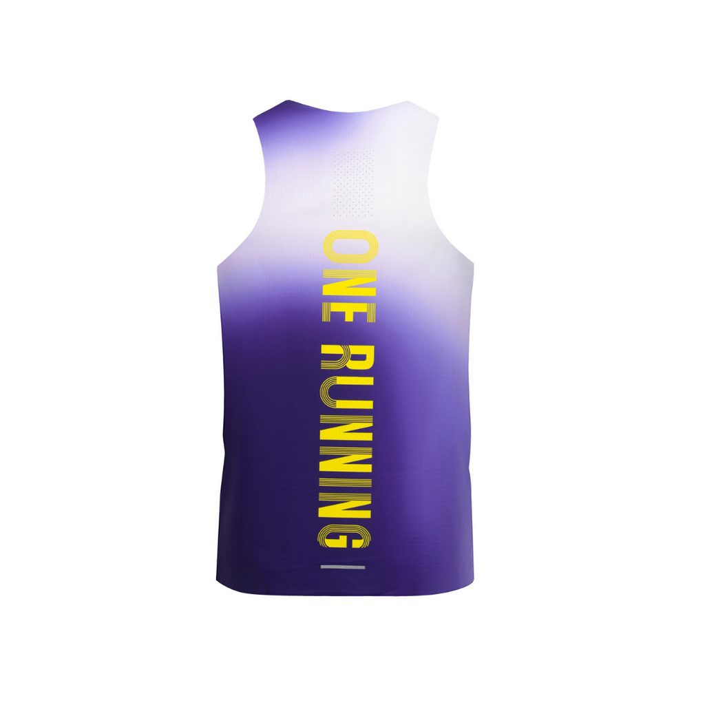 One Running Men's Victory Speed Tech Singlet (Obsidian)