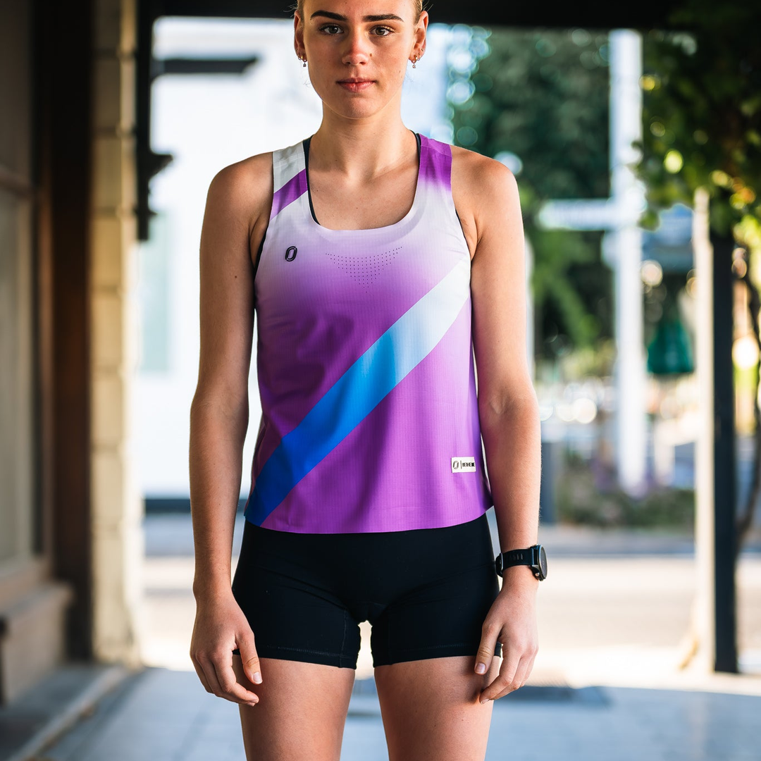 One Running Women's Victory Speed Tech Singlet (Ignition)