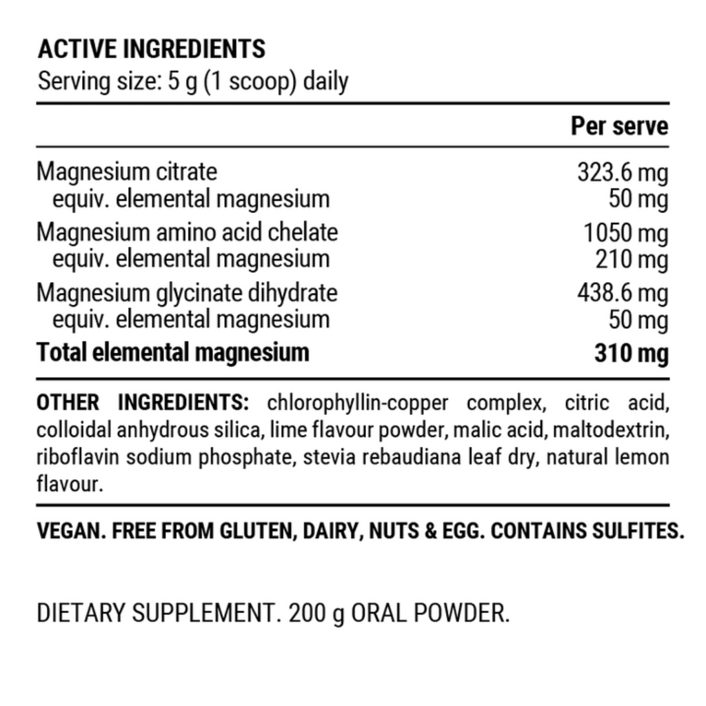 Pillar Triple Magnesium Professional Recovery Powder (Pouch)