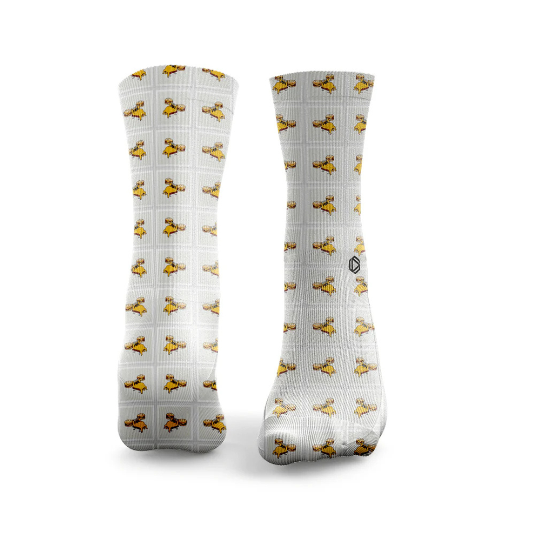 HEXXEE Men's Pug Burger Lift Running Socks