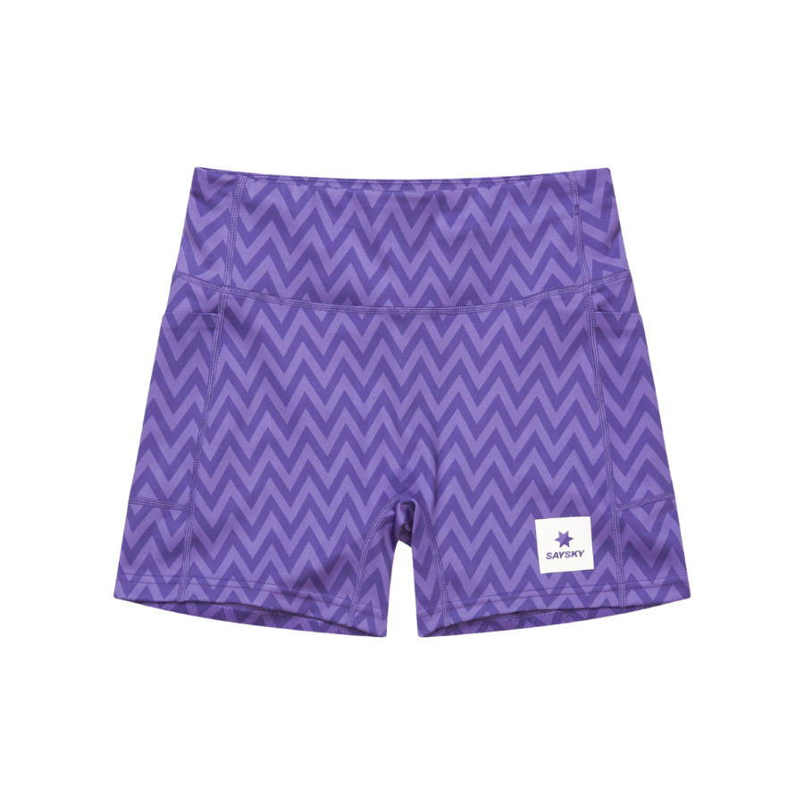 SAYSKY Women's Zig Zag Combat+ Short Tights 4"