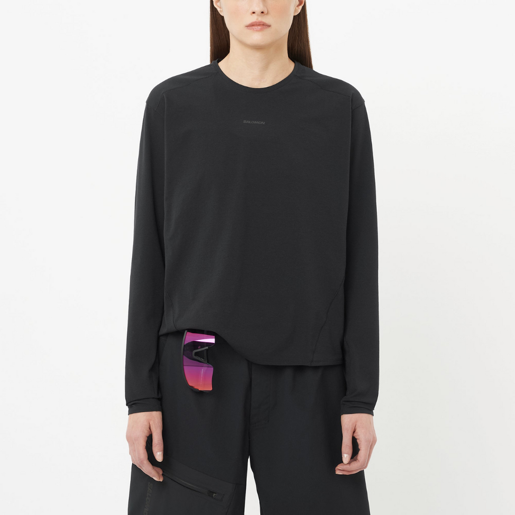Salomon Women's Trackline Long Sleeve T-shirt （LC2650100）