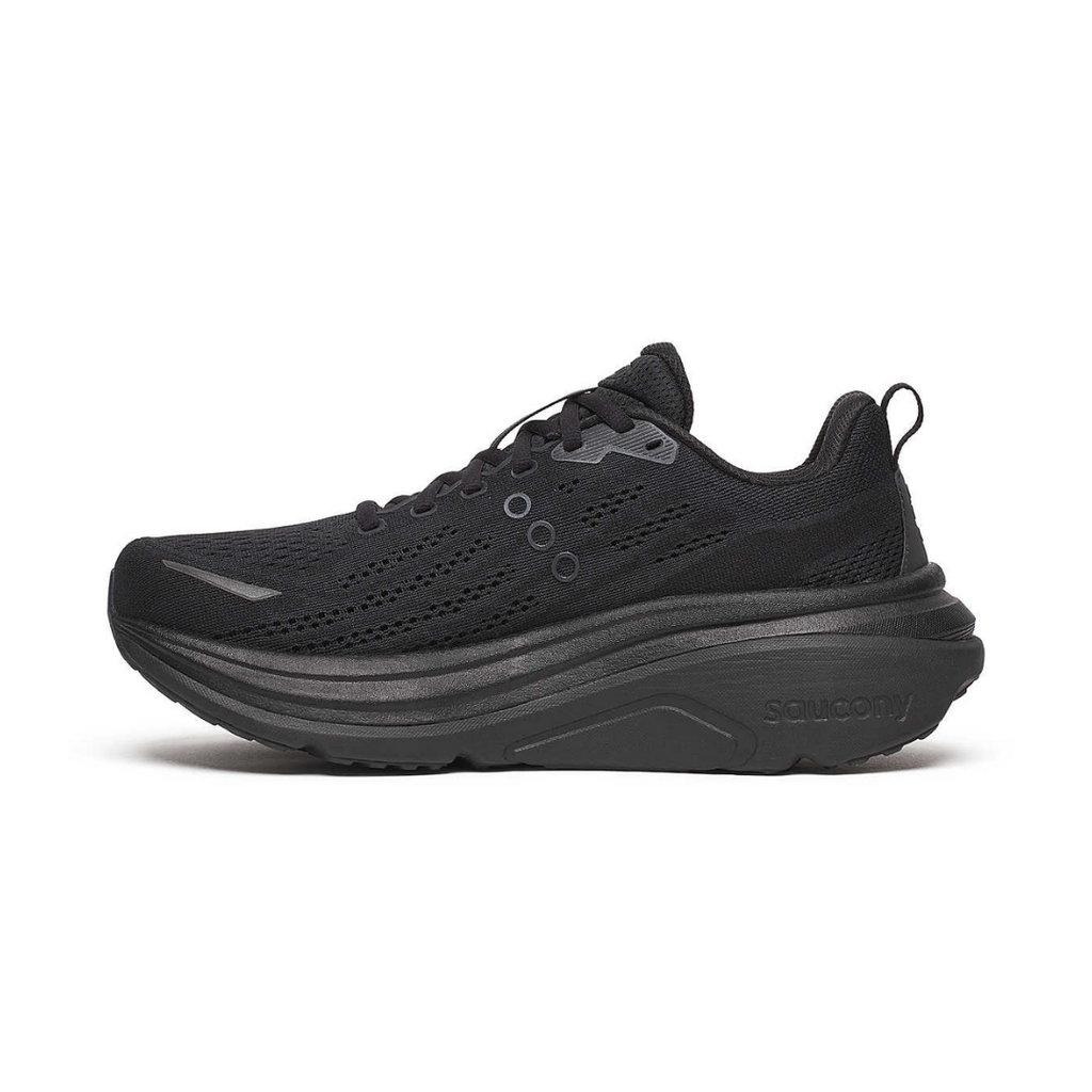 Saucony Men's Hurricane 25 Road Running Shoes (Triple Black)
