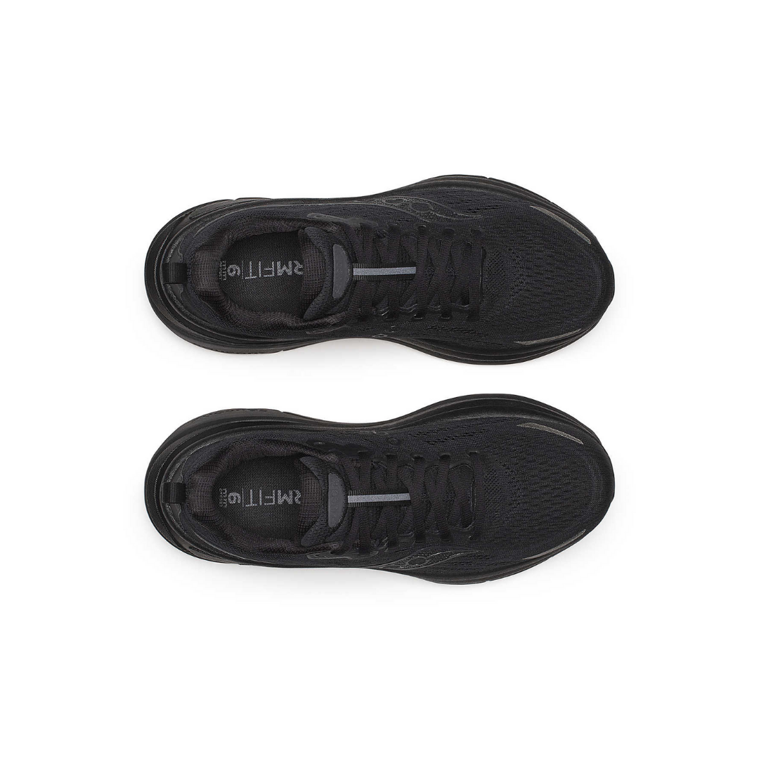 Saucony Men's Hurricane 25 Road Running Shoes (Triple Black)