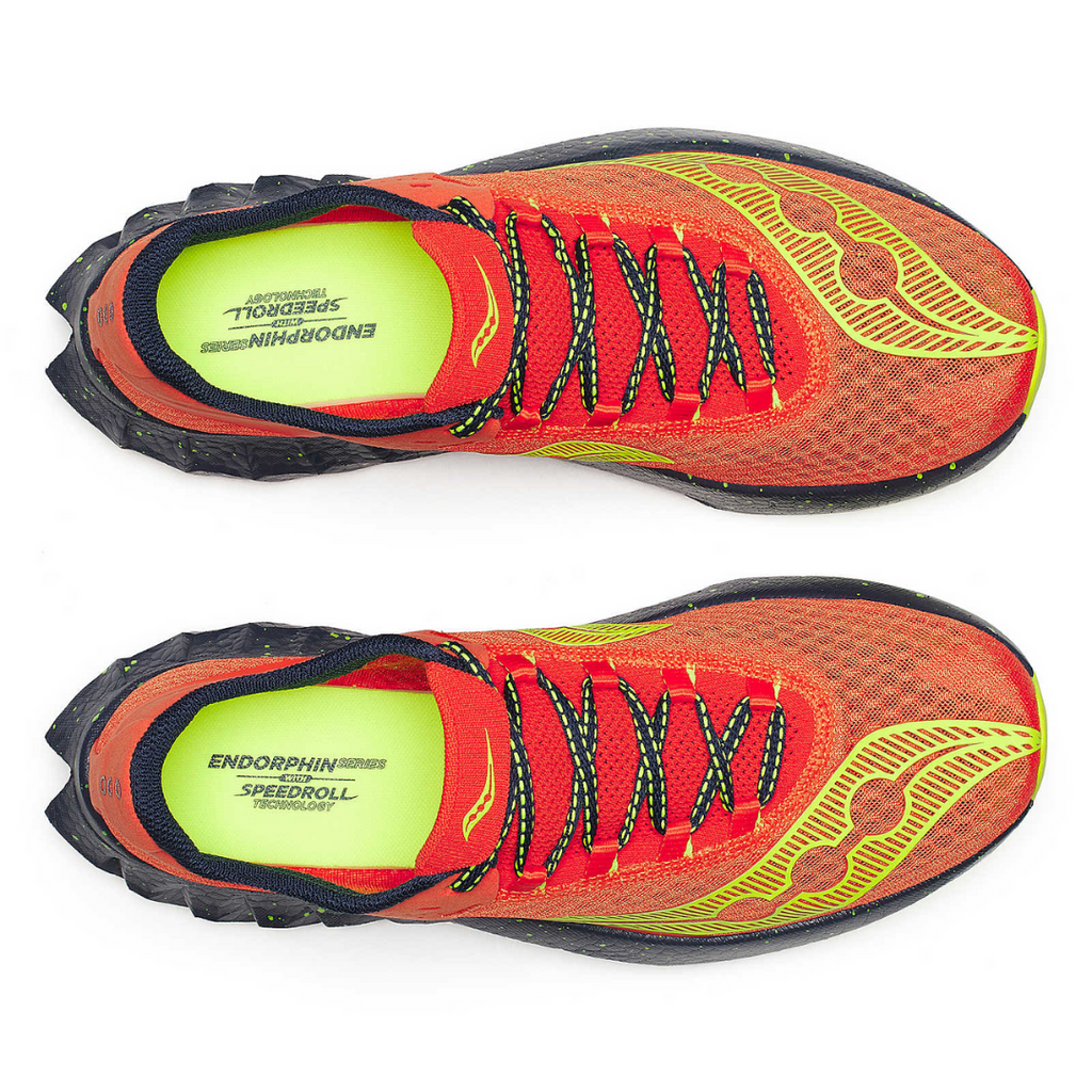 Saucony Men's Endorphin Pro 4 Road Running Shoes (Pepper/ Navy)