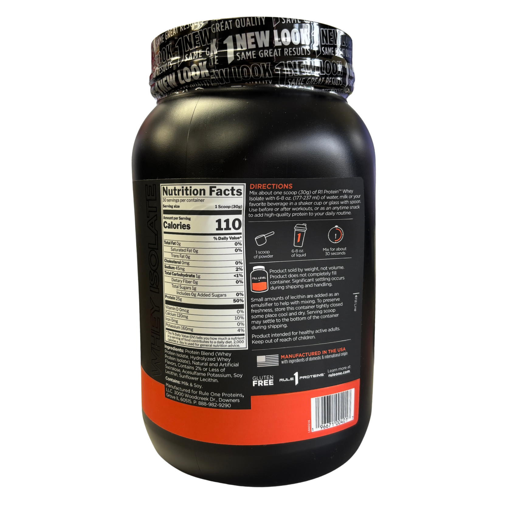 R1 Protein Whey Isolate (30 Servings)