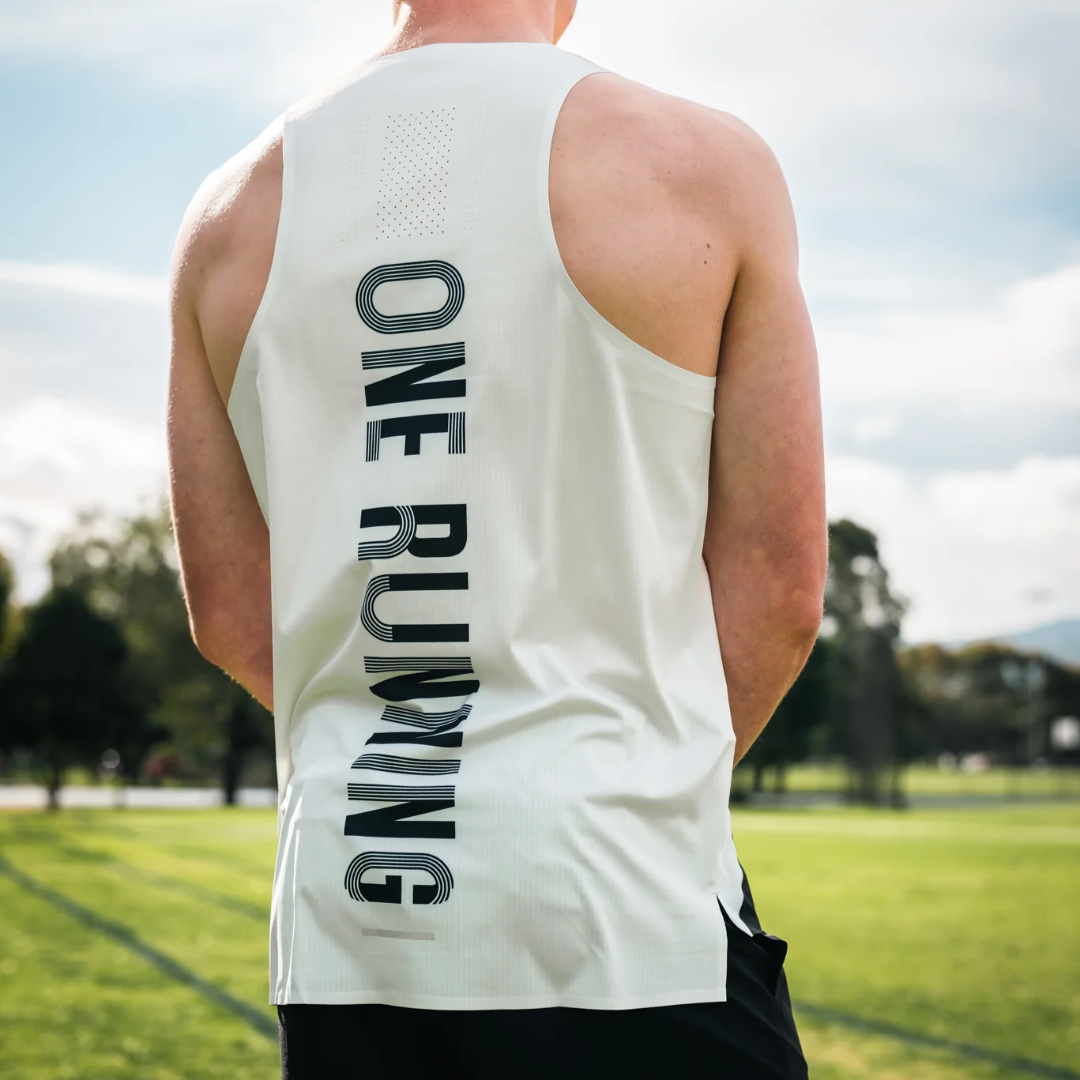 One Running Men's Victory Speed Tech Singlet Eclipse