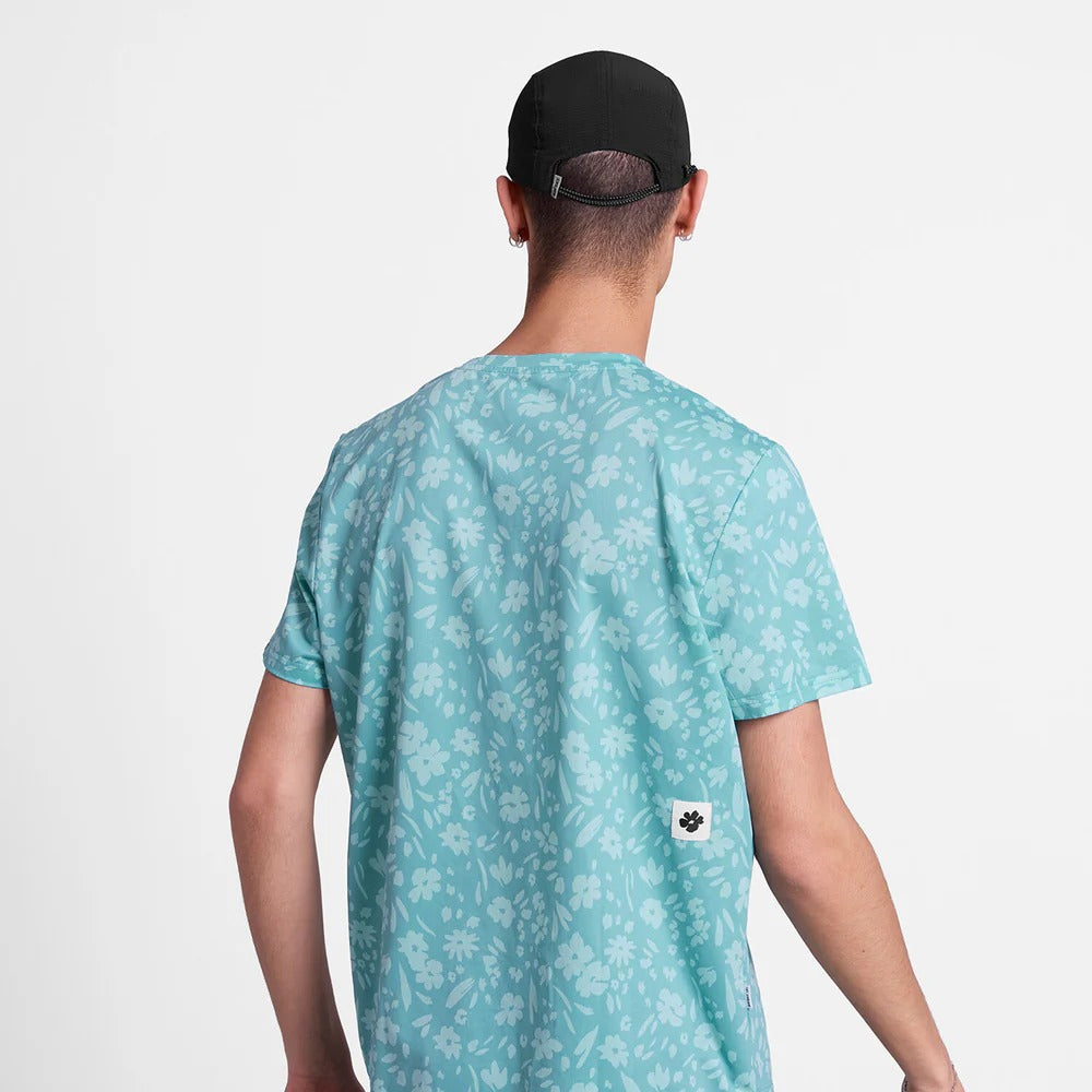 SAYSKY Men's Flower Combat T-Shirt