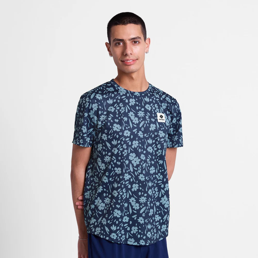 SAYSKY Men's Flower Combat T-Shirt