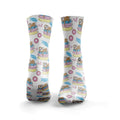 HEXXEE Men's Sleepy Sloth Running Socks