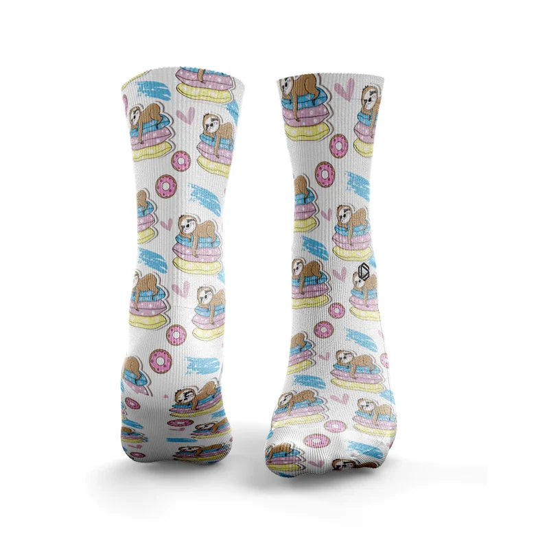 HEXXEE Men's Sleepy Sloth Running Socks