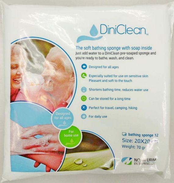DiniClean Soaped Bathing Sponges 12
