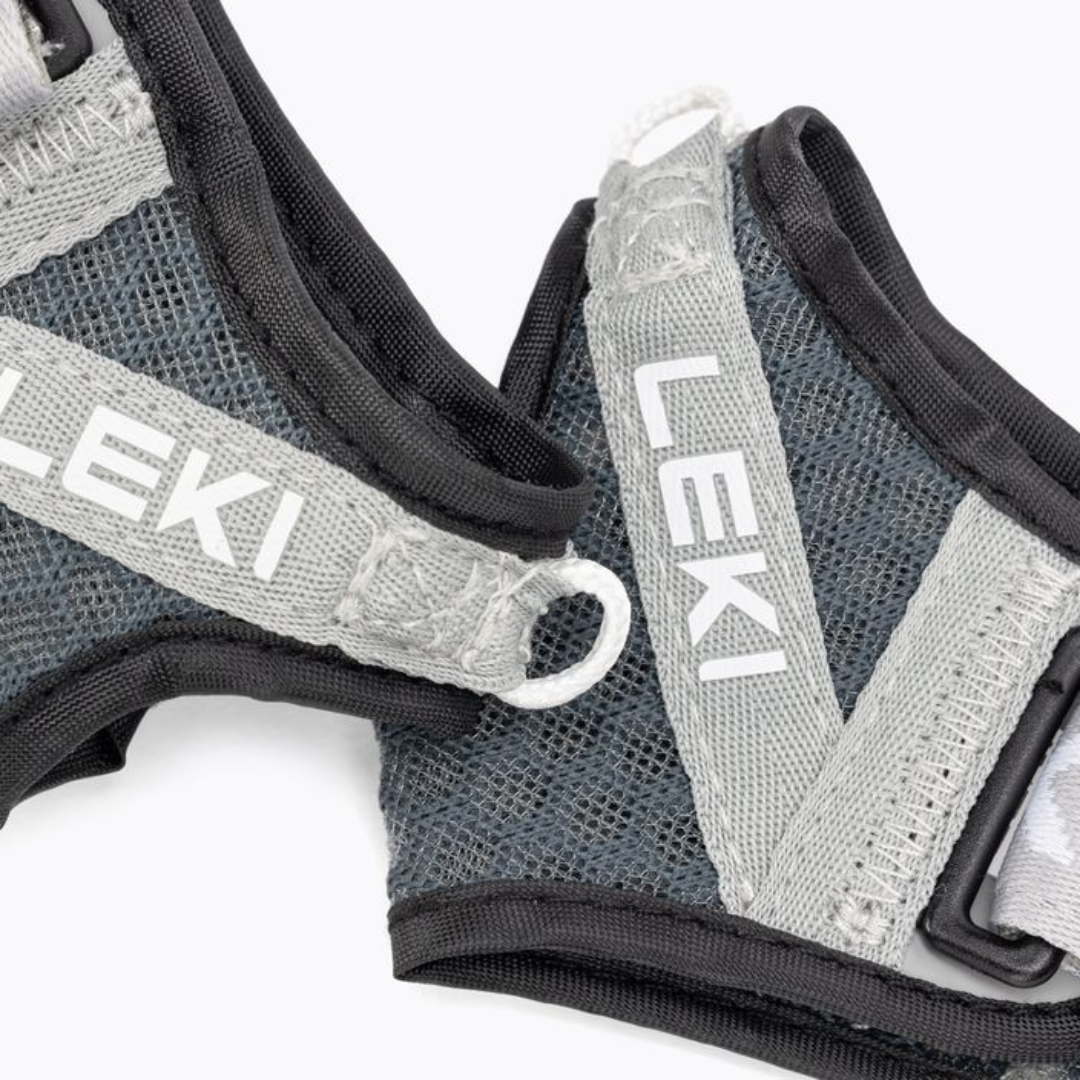 Leki Shark Frame Strap Mesh Trail Running Poles (Grey Dark Anthracite)