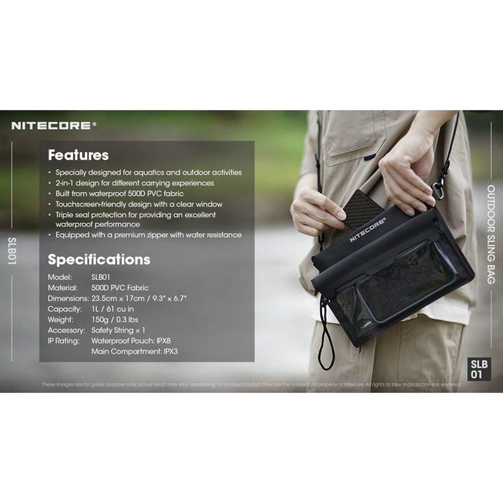 Nitecore SLB01 Waterproof Sling Pouch Bag