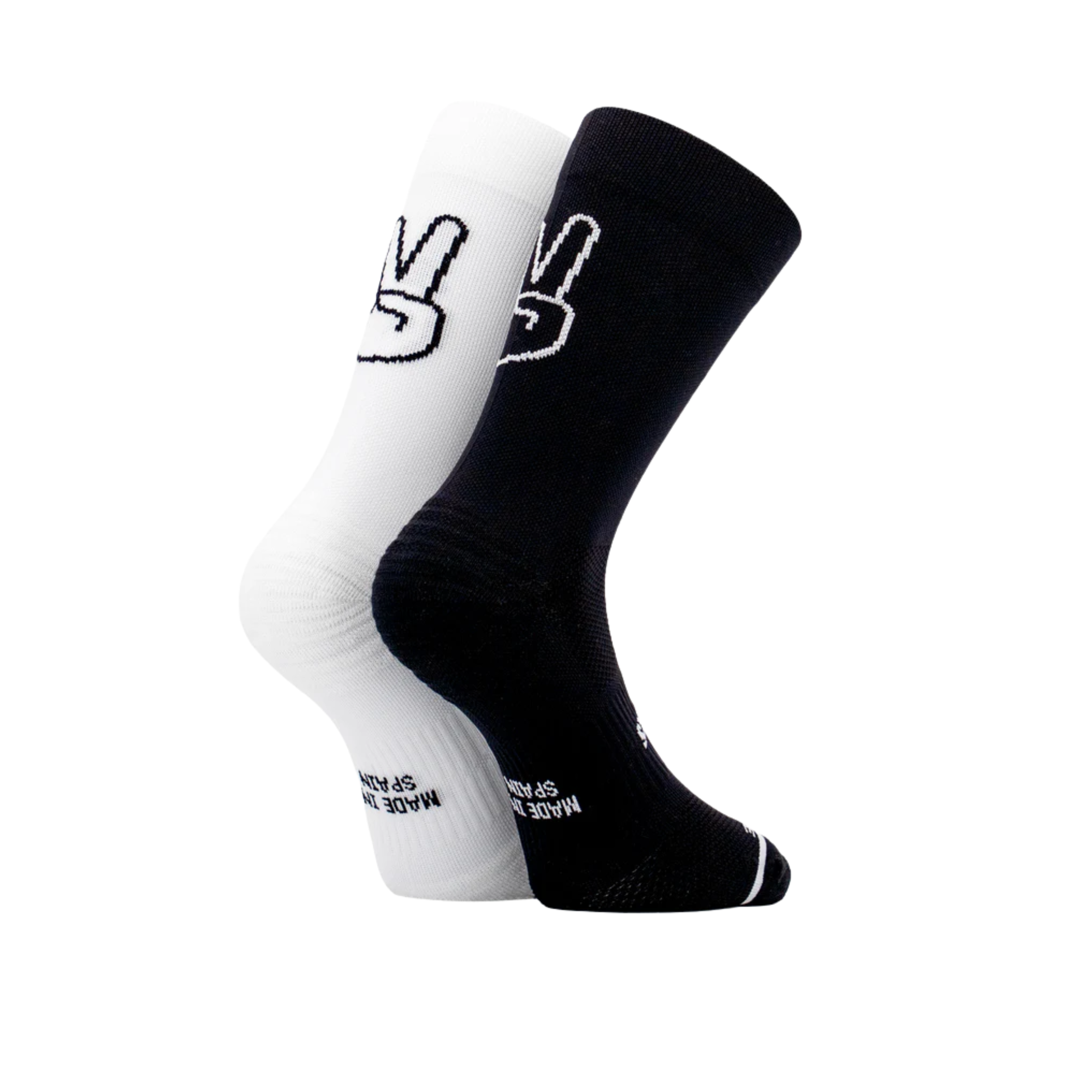 Sporcks Up Black & White Running Socks