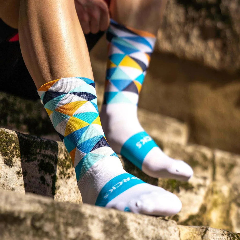 Sporcks Coll De Rates Blue Cycling Socks