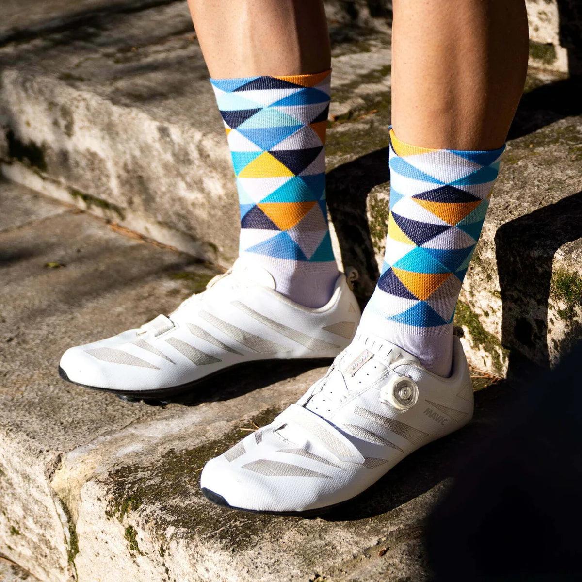 Sporcks Coll De Rates Blue Cycling Socks