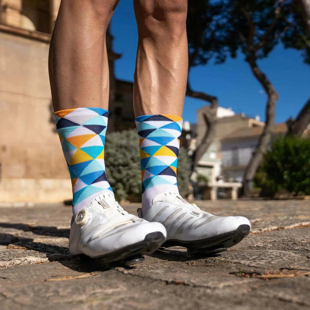 Sporcks Coll De Rates Blue Cycling Socks