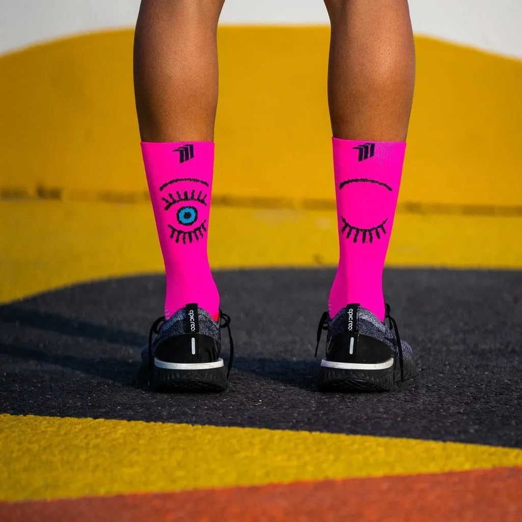 Sporcks Eye Pink Running Socks