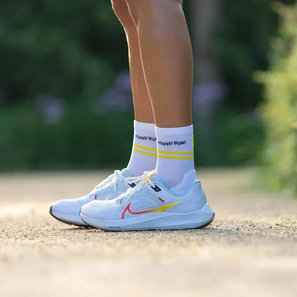 Sporcks Happy Run Socks (White)