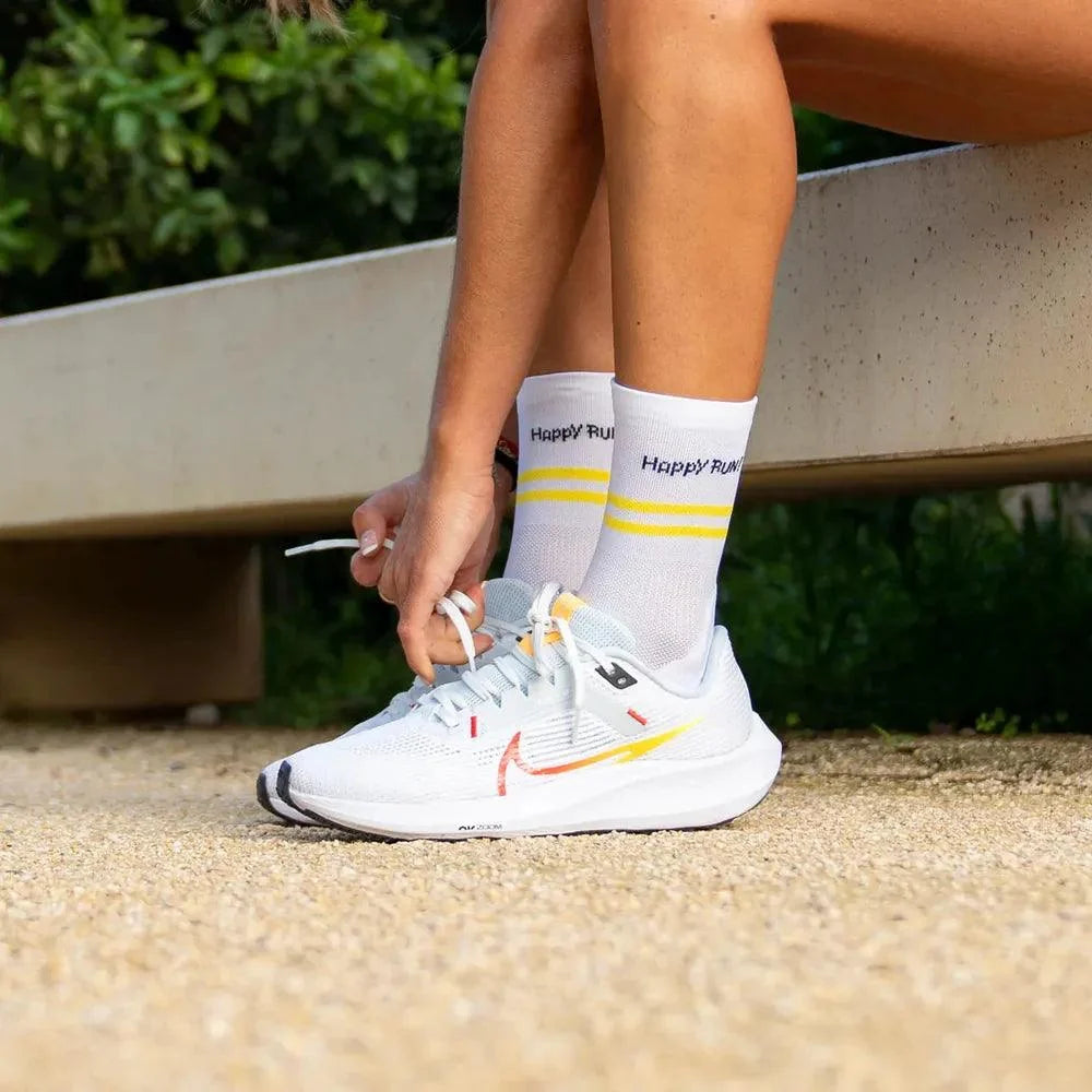 Sporcks Happy Run Socks (White)