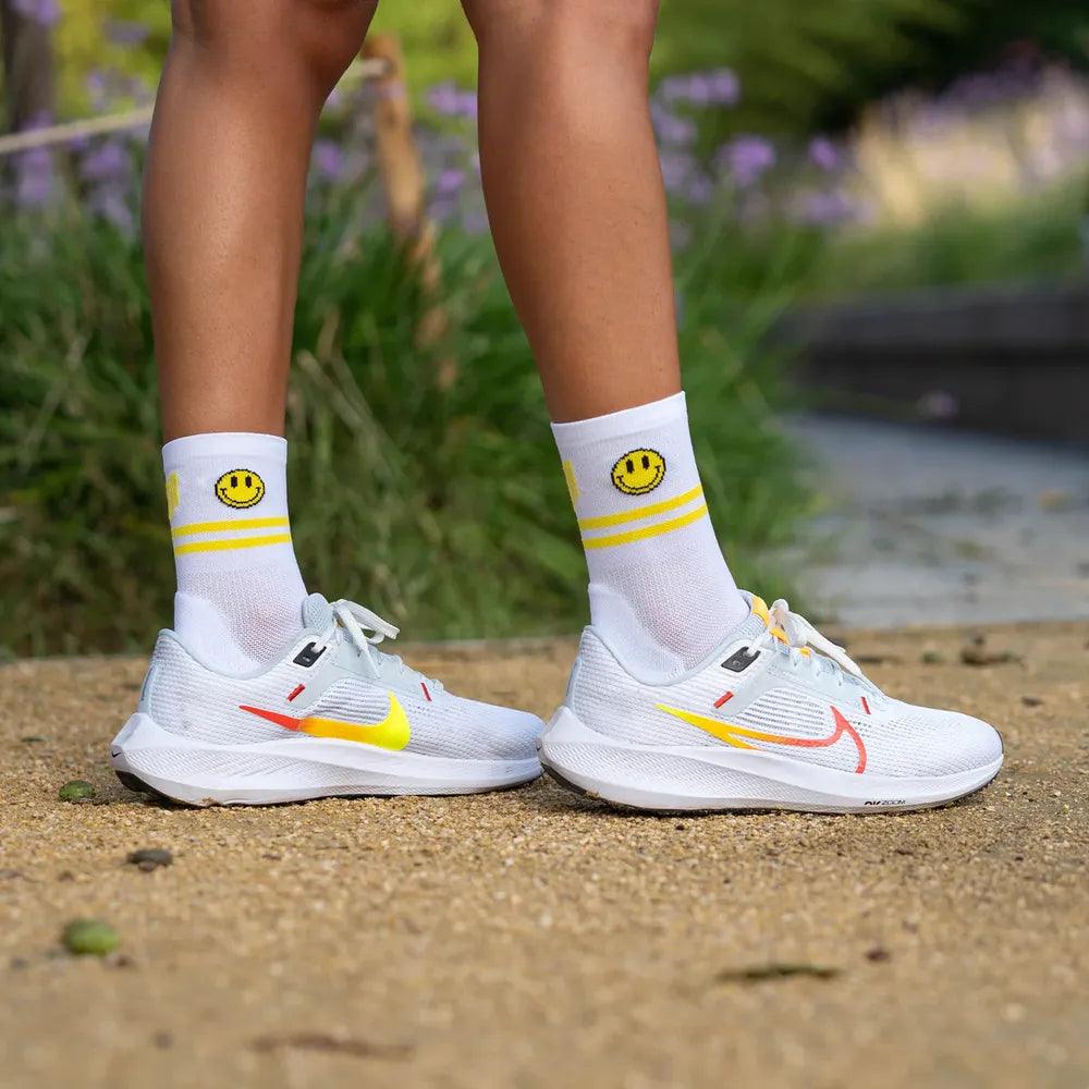 Sporcks Happy Run Socks (White)