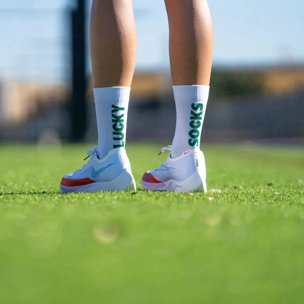 Sporcks Lucky White Running Socks