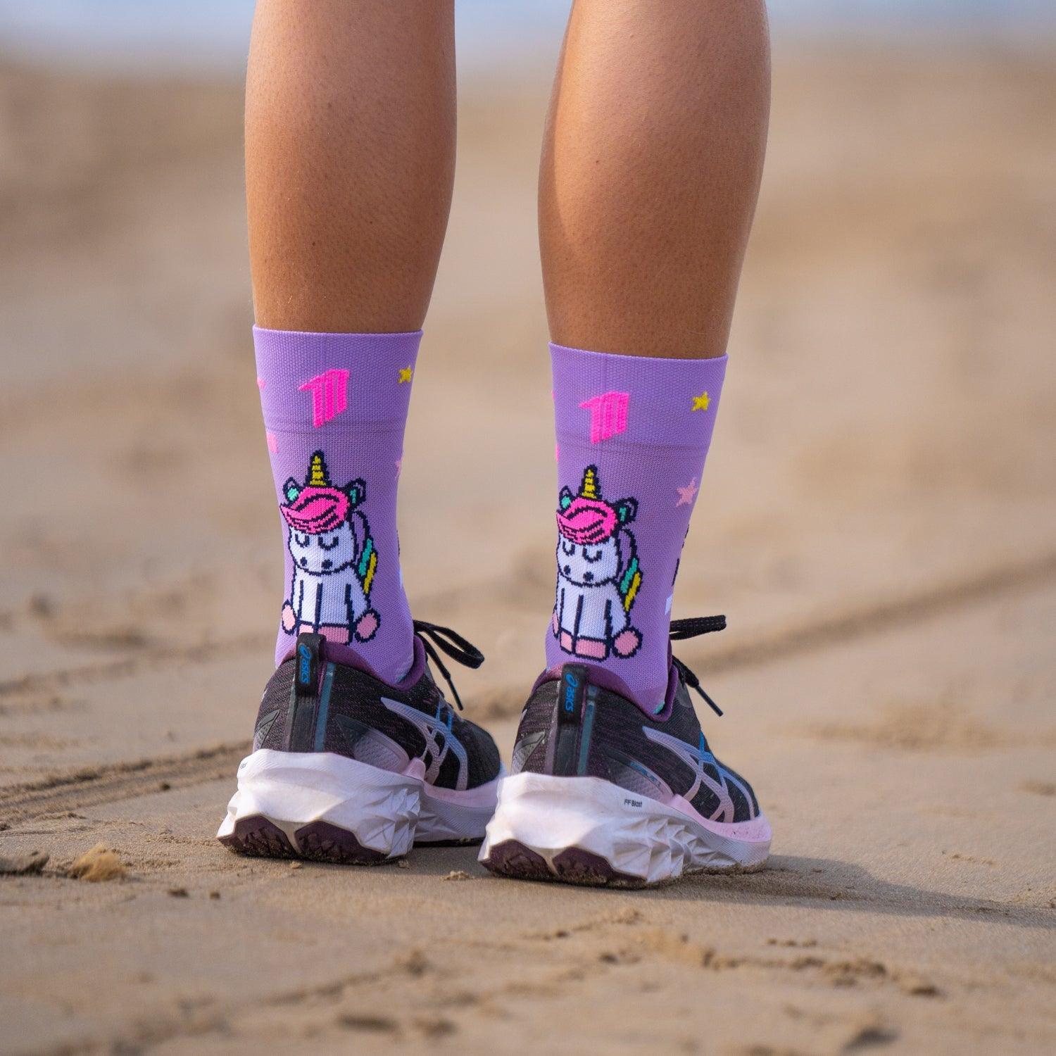 Sporcks Stay Magic Purple Running Socks