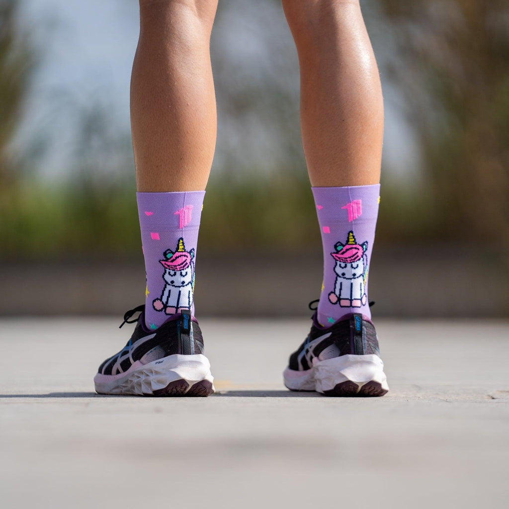 Sporcks Stay Magic Purple Running Socks