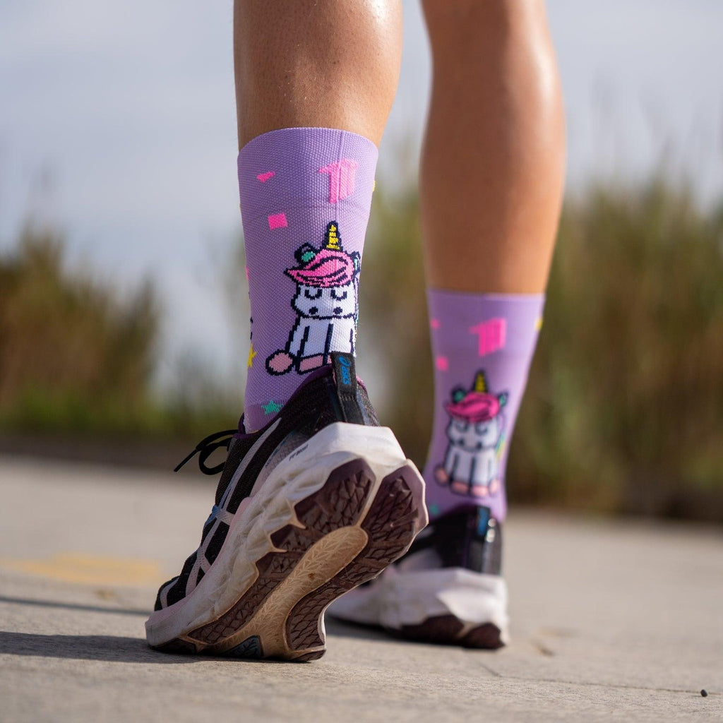Sporcks Stay Magic Purple Running Socks