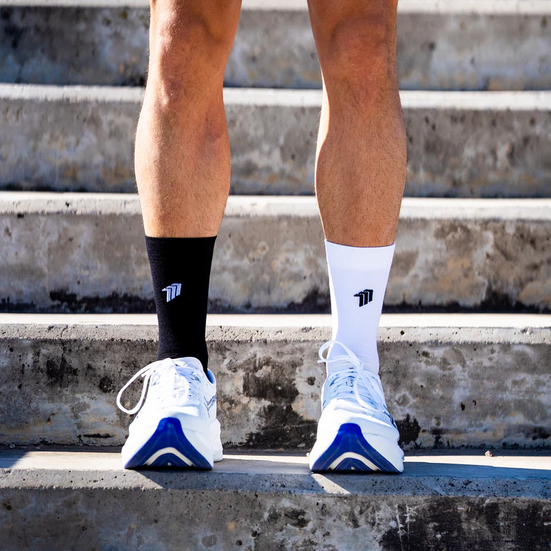 Sporcks Up Black & White Running Socks